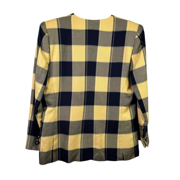 Kasper For A.S.L Double Breasted Blazer Jacket Size 12 - Picture 2 of 11